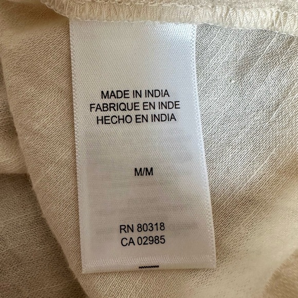 Lucky Brand Hazel Embroidered Cotton Blend Boho Peasant Top Size Medium - Picture 9 of 13